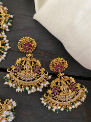 Premium Lakshmi Pendant Short Neckpiece -G2824