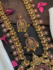 Antique Temple Haram -Lakshmi Haram-Gold-G2828