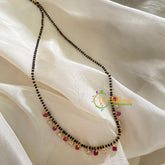 AD Stone Black Beaded Neckpiece-G3594