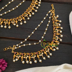 CZ Stone 3 Layered Pearl maatil -G8953