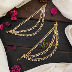 3 Layered Pearl maatil /Ear Chain -G8958