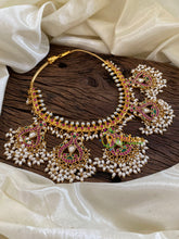 Precious Jadau Kundan Guttapusalu Neckpiece -J1099