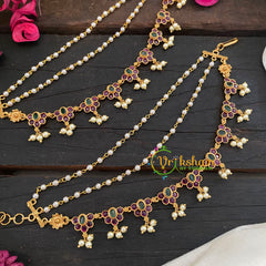 CZ Stone 3 Layered Pearl maatil -G8955