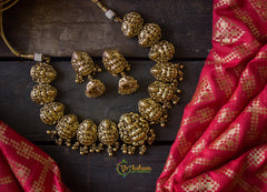 Full gold Lakshmi Choker - G111