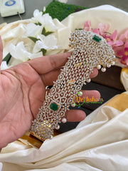 Exquisite Bridal American Diamond Hipbelt -3 Green-G5670