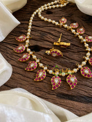 Precious Jadau Kundan Maanga Pearl Neckpiece -J1614