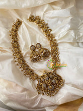 Traditional Lakshmi Haaram with jhumkas-G8750