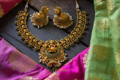Lakshmi Choker - Green-G236