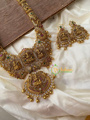 Rotatable Lakshmi Pendant Haram -Temple Haram -G8766