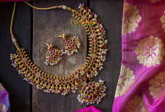 Precious Kemp Guttapusalu Neckpiece-G712