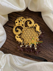 Precious Jadau Kundan Pendant -Beads -J1708