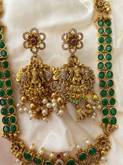 Traditional Green Lakshmi Haaram-G8756