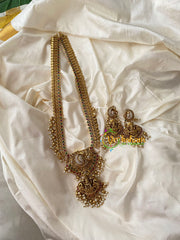 Traditional Lakshmi Haaram with jhumkas-G8758