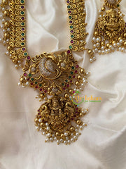 Traditional Lakshmi Haaram with jhumkas-G8758