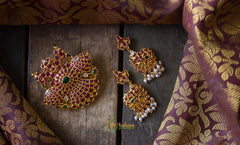 Precious Kemp Pendant with side hook and back loop-G233