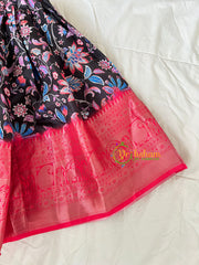 Blue Red Indian Traditional Dress for Girls- Girls Gown -VS1818