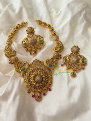 Premium Gold Look Alike Short Neckpiece -G8858