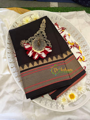 Black Rani Paithani Soft Silk Saree -VS7347