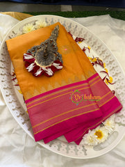 Mango Yellow Rani Paithani Soft Silk Saree -VS7348