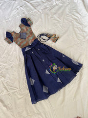 Blue Indian Traditional Girls Lehenga-VS1802