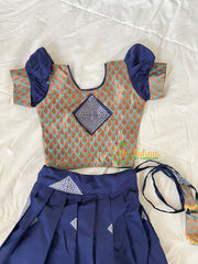 Blue Indian Traditional Girls Lehenga-VS1802