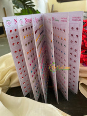 Color Sticker Bindi Book- Single Stone -Small -B06
