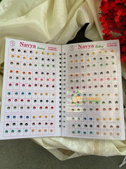 Color Sticker Bindi Book- Single Stone -Small -B06