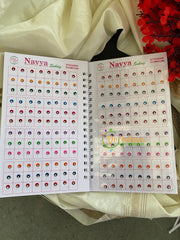 Color Sticker Bindi Book- Single Stone -Small -B06