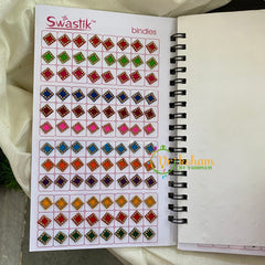 Stone Sticker Bindi Book-Border Stone--Swasthik-BB015