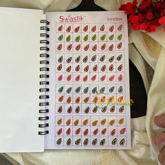 Stone Sticker Bindi Book-Border Stone--Swasthik-BB015