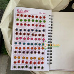Stone Sticker Bindi Book-Border Stone--Swasthik-BB015