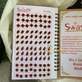 Stone Sticker Bindi Book-Border Stone--Swasthik-BB015