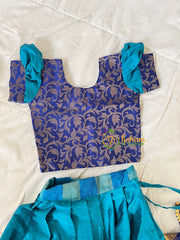 Dark Blue Indian Traditional Girls Lehenga-VS1808