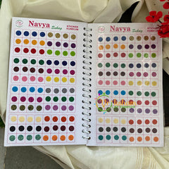 Stone Sticker Bindi Book--Sheen Navya Zari-B13