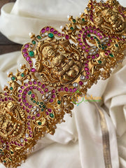 Premium AD Stone Lakshmi Temple Hipbelt–G4421