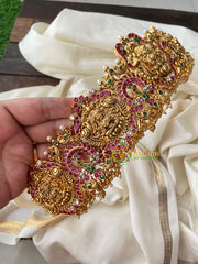 Premium AD Stone Lakshmi Temple Hipbelt–G4421