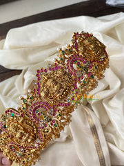 Premium AD Stone Lakshmi Temple Hipbelt–G4421