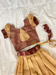 Sandal with Maroon Indian Traditional Girls Lehenga-VS1814