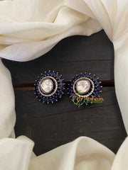 Dark Blue American Diamond Stud -G6614