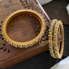 Single Line Kundan Bangle-Dice and Dots-Rainbow-G3630