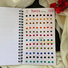 Plain Color Sticker Bindi Book-Navya-B011