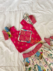 Pink Pichwai Indian Traditional Girls Lehenga-VS1798