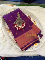 Purple Paithani Semi Soft Silk Saree -VS745