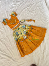 Yellow Pichwai Indian Traditional Girls Lehenga-VS1800