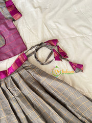 Grey Purple Pink Indian Traditional Girls Lehenga-VS1801