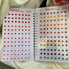 Plain Color Sticker Bindis -Sizes-Navya-B018