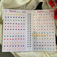 Plain Color Sticker Bindis -Sizes-Navya-B018