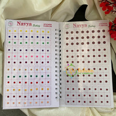 Plain Color Sticker Bindis -Sizes-Navya-B018