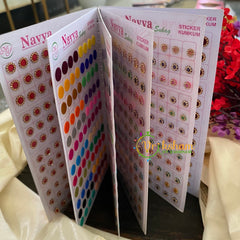 Color Stone Sticker Bindi-navya plain n gold stone-B08