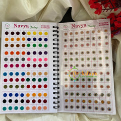 Color Stone Sticker Bindi-navya plain n gold stone-B08